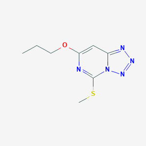 molecular formula C8H11N5OS B270182 5-Methylsulfanyl-7-propoxytetrazolo[1,5-c]pyrimidine 