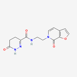 6-oxo-N-(2-(7-oxofuro[2,3-c]pyridin-6(7H)-yl)ethyl)-1,4,5,6-tetrahydropyridazine-3-carboxamide