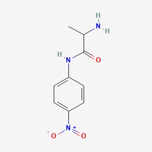 molecular formula C9H11N3O3 B2701909 2-Amino-N-(4-nitrophenyl)propanamide CAS No. 1668-13-9; 31796-55-1