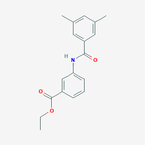 molecular formula C18H19NO3 B270191 Ethyl 3-[(3,5-dimethylbenzoyl)amino]benzoate 