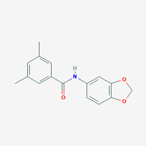 molecular formula C16H15NO3 B270194 N-(1,3-benzodioxol-5-yl)-3,5-dimethylbenzamide 