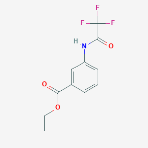 molecular formula C11H10F3NO3 B270195 Ethyl 3-[(trifluoroacetyl)amino]benzoate 