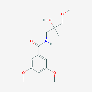 molecular formula C14H21NO5 B2702006 N-(2-hydroxy-3-methoxy-2-methylpropyl)-3,5-dimethoxybenzamide CAS No. 1334373-55-5