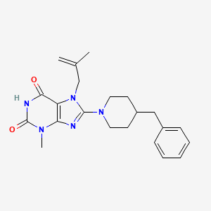 8-(4-Benzyl-piperidin-1-yl)-3-methyl-7-(2-methyl-allyl)-3,7-dihydro-purine-2,6-dione