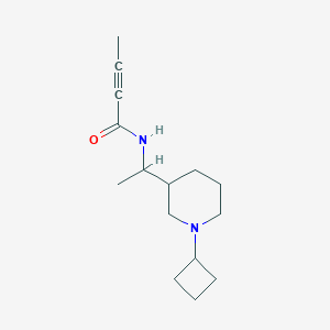 N-[1-(1-Cyclobutylpiperidin-3-yl)ethyl]but-2-ynamide