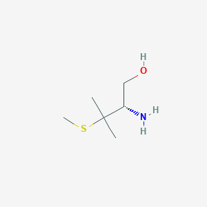 molecular formula C6H15NOS B2702053 (2S)-2-amino-3-methyl-3-(methylsulfanyl)butan-1-ol CAS No. 627091-00-3