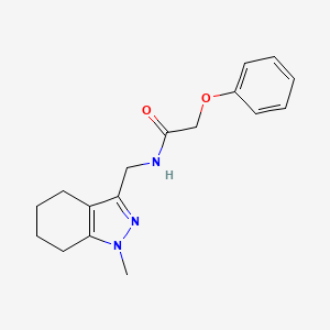 molecular formula C17H21N3O2 B2702055 N-((1-methyl-4,5,6,7-tetrahydro-1H-indazol-3-yl)methyl)-2-phenoxyacetamide CAS No. 1448059-89-9