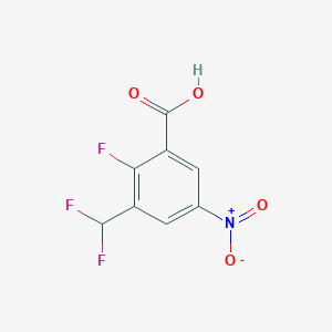 3-(Difluoromethyl)-2-fluoro-5-nitrobenzoic acid