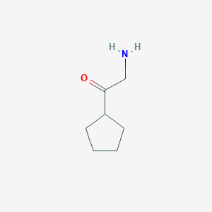 molecular formula C7H13NO B2702070 2-Amino-1-cyclopentylethan-1-one CAS No. 89895-04-5