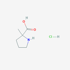 molecular formula C6H12ClNO2 B2702071 2-Methylproline hydrochloride CAS No. 1423025-85-7; 16277-06-8