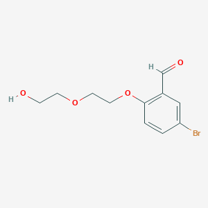 5-Bromo-2-[2-(2-hydroxyethoxy)ethoxy]benzaldehyde