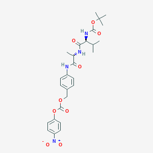 molecular formula C27H34N4O9 B2702081 Boc-Val-Ala-PAB-PNP CAS No. 1884578-00-0