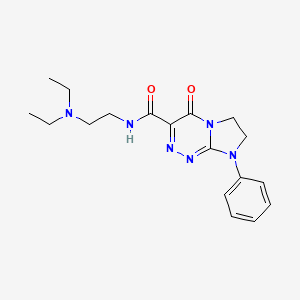 N-(2-(diethylamino)ethyl)-4-oxo-8-phenyl-4,6,7,8-tetrahydroimidazo[2,1-c][1,2,4]triazine-3-carboxamide