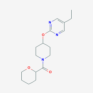 [4-(5-Ethylpyrimidin-2-yl)oxypiperidin-1-yl]-(oxan-2-yl)methanone