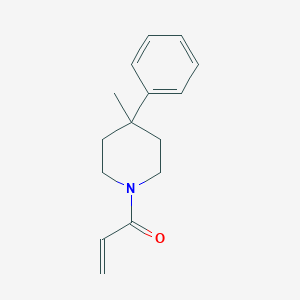 molecular formula C15H19NO B2702098 1-(4-Methyl-4-phenylpiperidin-1-yl)prop-2-en-1-one CAS No. 2185981-40-0