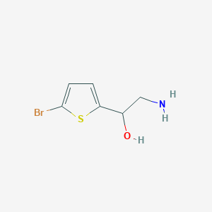 molecular formula C6H8BrNOS B2702102 2-Amino-1-(5-bromothiophen-2-yl)ethan-1-ol CAS No. 1267961-42-1