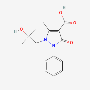 1-(2-Hydroxy-2-methylpropyl)-5-methyl-3-oxo-2-phenyl-2,3-dihydropyrazole-4-carboxylic Acid