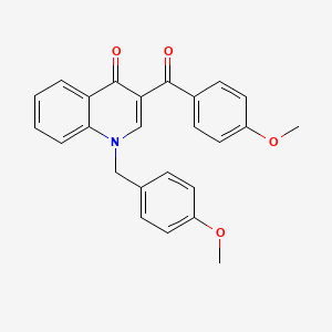 3-(4-Methoxybenzoyl)-1-[(4-methoxyphenyl)methyl]-1,4-dihydroquinolin-4-one