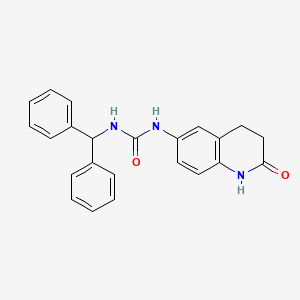 1-Benzhydryl-3-(2-oxo-1,2,3,4-tetrahydroquinolin-6-yl)urea