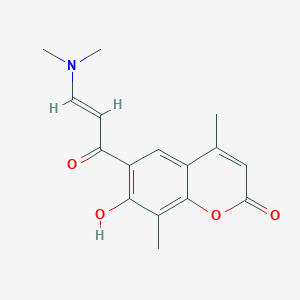 6-[(2E)-3-(dimethylamino)prop-2-enoyl]-7-hydroxy-4,8-dimethyl-2H-chromen-2-one