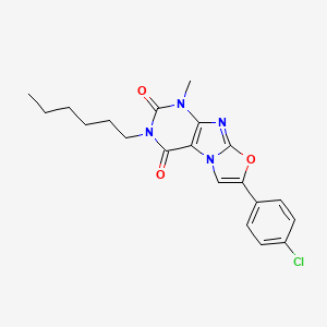 7-(4-chlorophenyl)-3-hexyl-1-methyloxazolo[2,3-f]purine-2,4(1H,3H)-dione
