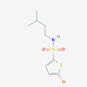 molecular formula C9H14BrNO2S2 B270215 5-bromo-N-isopentyl-2-thiophenesulfonamide 