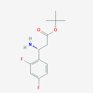 molecular formula C13H17F2NO2 B2702158 Tert-butyl (3R)-3-amino-3-(2,4-difluorophenyl)propanoate CAS No. 2248209-30-3