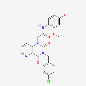 2-(3-(4-chlorobenzyl)-2,4-dioxo-3,4-dihydropyrido[3,2-d]pyrimidin-1(2H)-yl)-N-(2,4-dimethoxyphenyl)acetamide