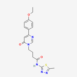 4-(4-(4-ethoxyphenyl)-6-oxopyrimidin-1(6H)-yl)-N-(5-methyl-1,3,4-thiadiazol-2-yl)butanamide