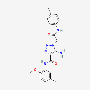 5-amino-N-(2-methoxy-5-methylphenyl)-1-{2-[(4-methylphenyl)amino]-2-oxoethyl}-1H-1,2,3-triazole-4-carboxamide