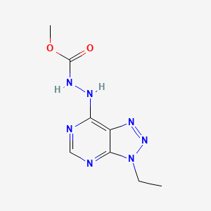 methyl N-[(3-ethyltriazolo[4,5-d]pyrimidin-7-yl)amino]carbamate