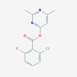 2,6-Dimethyl-4-pyrimidinyl 2-chloro-6-fluorobenzenecarboxylate