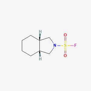 molecular formula C8H14FNO2S B2702199 (3As,7aR)-1,3,3a,4,5,6,7,7a-octahydroisoindole-2-sulfonyl fluoride CAS No. 2287248-56-8