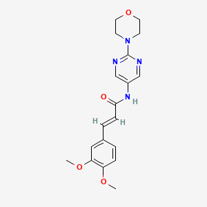 (E)-3-(3,4-dimethoxyphenyl)-N-(2-morpholinopyrimidin-5-yl)acrylamide