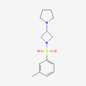 1-[1-(3-Methylphenyl)sulfonylazetidin-3-yl]pyrrolidine