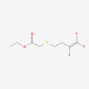 molecular formula C8H11F3O2S B2702204 Ethyl 2-[(3,4,4-trifluoro-3-butenyl)sulfanyl]acetate CAS No. 338777-16-5