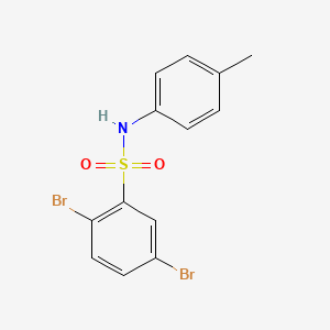 2,5-dibromo-N-(4-methylphenyl)benzenesulfonamide