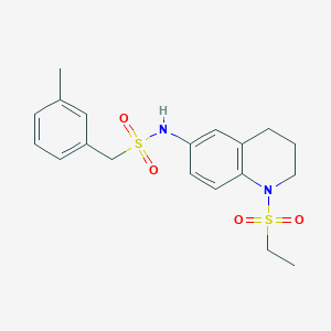molecular formula C19H24N2O4S2 B2702215 N-(1-(ethylsulfonyl)-1,2,3,4-tetrahydroquinolin-6-yl)-1-(m-tolyl)methanesulfonamide CAS No. 946297-33-2