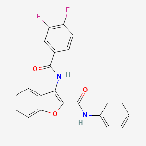 3-(3,4-difluorobenzamido)-N-phenylbenzofuran-2-carboxamide