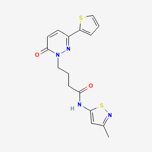 N-(3-methylisothiazol-5-yl)-4-(6-oxo-3-(thiophen-2-yl)pyridazin-1(6H)-yl)butanamide