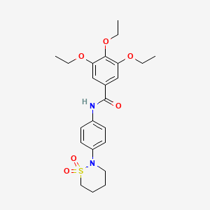 N-(4-(1,1-dioxido-1,2-thiazinan-2-yl)phenyl)-3,4,5-triethoxybenzamide