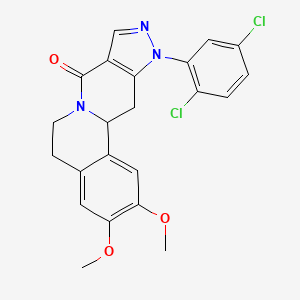 15-(2,5-dichlorophenyl)-4,5-dimethoxy-10,14,15-triazatetracyclo[8.7.0.02,7.012,16]heptadeca-2,4,6,12(16),13-pentaen-11-one