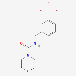 molecular formula C13H15F3N2O2 B2702244 N-[[3-(Trifluoromethyl)phenyl]methyl]morpholine-4-carboxamide CAS No. 1710231-54-1