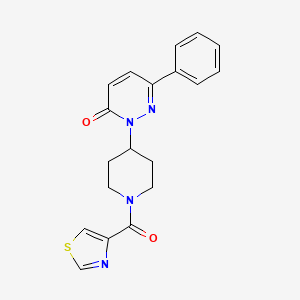 6-Phenyl-2-[1-(1,3-thiazole-4-carbonyl)piperidin-4-yl]pyridazin-3-one