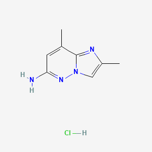 2,8-Dimethylimidazo[1,2-b]pyridazin-6-amine;hydrochloride