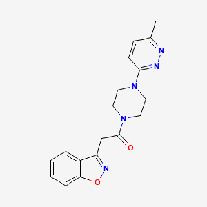 2-(Benzo[d]isoxazol-3-yl)-1-(4-(6-methylpyridazin-3-yl)piperazin-1-yl)ethanone