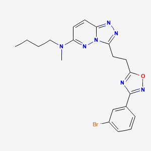 molecular formula C20H22BrN7O B2702298 2-{[3-(3-氟苯基)异噁唑并[5,4-d]嘧啶-4-基氧基]-N-(3-甲基苯甲基)乙酰胺 CAS No. 1111975-93-9