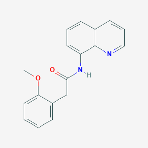 molecular formula C18H16N2O2 B270230 2-(2-methoxyphenyl)-N-(8-quinolinyl)acetamide 