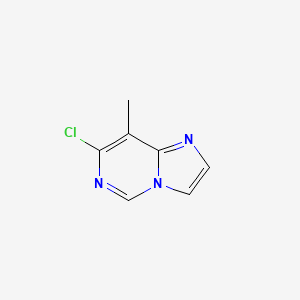 molecular formula C7H6ClN3 B2702306 7-氯-8-甲基咪唑并[1,2-c]嘧啶 CAS No. 2386614-39-5