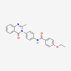 4-ethoxy-N-[4-(2-methyl-4-oxoquinazolin-3-yl)phenyl]benzamide